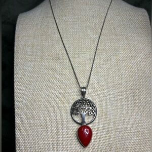 925 Stamped Sterling Tree of Life Necklace